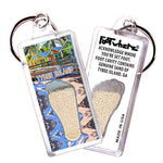 Load image into Gallery viewer, Tybee Island FootWhere® Souvenir Keychain. 72 pieces/ 6 assorted styles.
