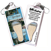 Tybee Island FootWhere® Souvenir Zipper-Pull. 72 pieces/ 6 assorted styles.