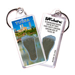 Load image into Gallery viewer, Tulsa FootWhere® Souvenir Keychain. Made in USA
