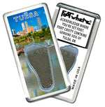 Load image into Gallery viewer, Tulsa FootWhere® Souvenir Fridge Magnet. Made in USA
