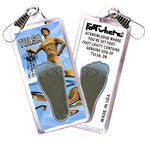 Load image into Gallery viewer, Tulsa FootWhere® Souvenir Zipper-Pulls. 6 Piece Set. Made in USA
