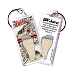 Load image into Gallery viewer, Tampa FootWhere® Souvenir Keychain. 6 Piece Set. Made in USA
