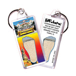 Load image into Gallery viewer, Tampa FootWhere® Souvenir Keychain. 6 Piece Set. Made in USA
