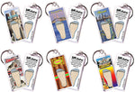 Load image into Gallery viewer, Tampa FootWhere® Souvenir Keychain. 6 Piece Set. Made in USA
