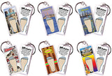 Tampa FootWhere® Souvenir Keychain. 72 pieces/6 assorted styles.