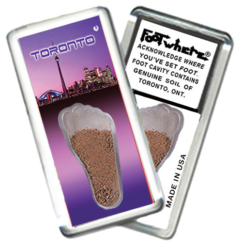Toronto FootWhere Souvenir Magnets. 6 Piece Set. Made in USA