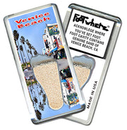 Venice Beach, CA FootWhere® Souvenir Magnet. 72 pieces/6 assorted styles.