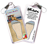 Venice Beach FootWhere® Souvenir Zipper-Pull. 72 pieces/6 assorted styles.