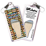Venice Beach FootWhere® Souvenir Zipper-Pull. 72 pieces/6 assorted styles.
