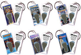 Vancouver FootWhere® Souvenir Keychain. 72 pieces/6 assorted styles.