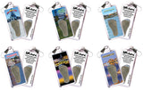 Wilmington, NC FootWhere® Souvenir Zipper-Pull. 72 pieces/6 assorted styles.