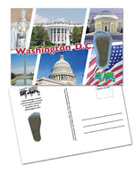 Load image into Gallery viewer, District of Columbia FootWhere® Souvenir Postcard. 144 Pieces/1 Gross. Made in USA
