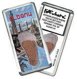 Albany, NY FootWhere® Souvenir Fridge Magnets. 6 Piece Set. Made in USA-FootWhere® Souvenirs
