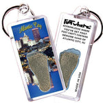 Load image into Gallery viewer, Atlantic City FootWhere® Souvenir Key Chain. Made in USA-FootWhere® Souvenirs
