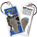 Atlantic City FootWhere® Souvenir Key Chain. Made in USA-FootWhere® Souvenirs