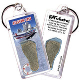 Atlantic City FootWhere® Souvenir Key Chain. Made in USA-FootWhere® Souvenirs