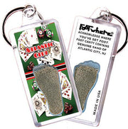 Atlantic City FootWhere® Souvenir Key Chain. Made in USA-FootWhere® Souvenirs