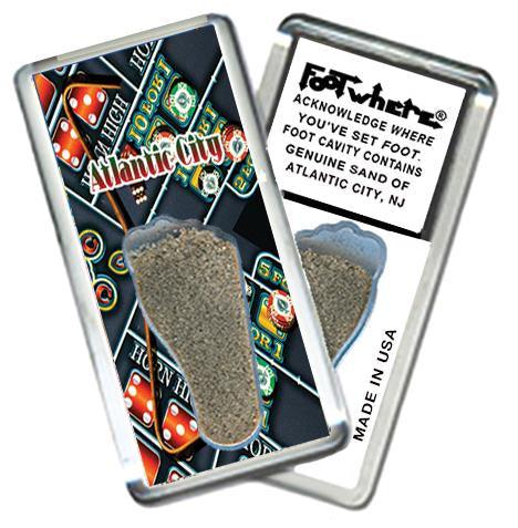 Atlantic City FootWhere® Souvenir Magnet. Made in USA-FootWhere® Souvenirs