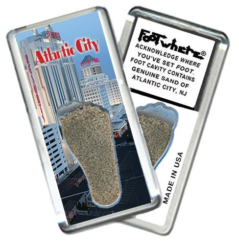 Atlantic City FootWhere® Souvenir Magnet. Made in USA-FootWhere® Souvenirs