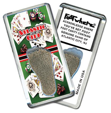 Atlantic City FootWhere® Souvenir Magnet. Made in USA-FootWhere® Souvenirs