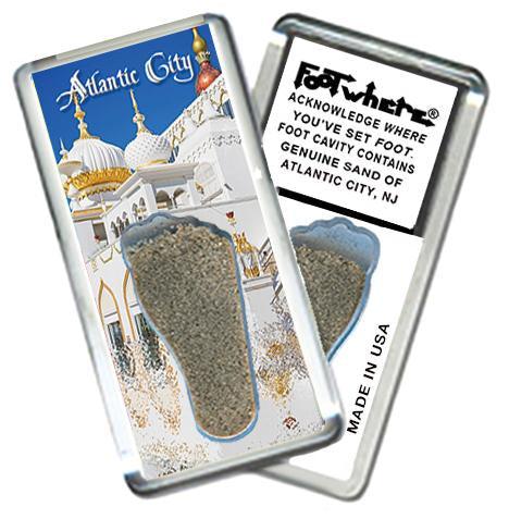 Atlantic City FootWhere® Souvenir Magnet. Made in USA-FootWhere® Souvenirs
