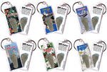 Load image into Gallery viewer, Atlantic City FootWhere® Souvenir Keychains. 6 Piece Set. Made in USA-FootWhere® Souvenirs
