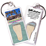 Load image into Gallery viewer, Anguilla FootWhere® Souvenir Keychains. 6 Piece Set. Made in USA-FootWhere® Souvenirs
