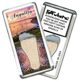 Anguilla FootWhere® Souvenir Fridge Magnets. 6 Piece Set. Made in USA-FootWhere® Souvenirs