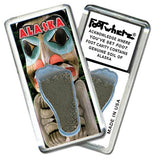 Alaska FootWhere® Souvenir Fridge Magnet. Made in USA-FootWhere® Souvenirs
