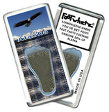 Alaska FootWhere® Souvenir Fridge Magnet. Made in USA-FootWhere® Souvenirs