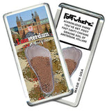 Amsterdam FootWhere® Souvenir Fridge Magnets. 6 Piece Set. Made in USA-FootWhere® Souvenirs