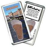 Amsterdam FootWhere® Souvenir Fridge Magnets. 6 Piece Set. Made in USA-FootWhere® Souvenirs
