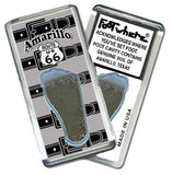 Amarillo FootWhere® Souvenir Fridge Magnets. 6 Piece Set. Made in USA-FootWhere® Souvenirs