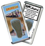 Amarillo FootWhere® Souvenir Fridge Magnet. Made in USA-FootWhere® Souvenirs