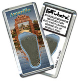 Amarillo FootWhere® Souvenir Fridge Magnet. Made in USA-FootWhere® Souvenirs