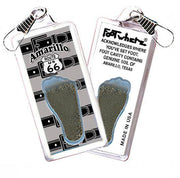 Amarillo FootWhere® Souvenir Zipper-Pull. Made in USA-FootWhere® Souvenirs