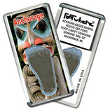 Anchorage FootWhere® Souvenir Fridge Magnet. Made in USA-FootWhere® Souvenirs