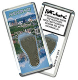 Anchorage FootWhere® Souvenir Fridge Magnet. Made in USA-FootWhere® Souvenirs