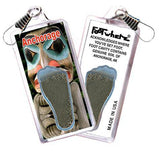 Anchorage FootWhere® Souvenir Zipper-Pull. Made in USA-FootWhere® Souvenirs