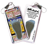 Anchorage FootWhere® Souvenir Zipper-Pull. Made in USA-FootWhere® Souvenirs