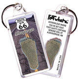 Albuquerque FootWhere® Souvenir Keychain. Made in USA-FootWhere® Souvenirs