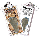 Albuquerque FootWhere® Souvenir Zipper-Pull. Made in USA-FootWhere® Souvenirs