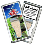 Aruba FootWhere® Souvenir Fridge Magnets. 6 Piece Set. Made in USA-FootWhere® Souvenirs