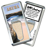 Aruba, N.A. FootWhere® Souvenir Magnet. Made in USA-FootWhere® Souvenirs
