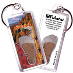Load image into Gallery viewer, Asheville, NC FootWhere® Souvenir Key Chain. Made in USA-FootWhere® Souvenirs
