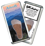 Asheville, NC FootWhere® Souvenir Fridge Magnets. 6 Piece Set. Made in USA-FootWhere® Souvenirs