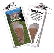 Asheville, NC FootWhere® Souvenir Zipper-Pull. Made in USA-FootWhere® Souvenirs