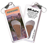 Asheville, NC FootWhere® Souvenir Zipper-Pulls. 6 Piece Set. Made in USA-FootWhere® Souvenirs