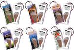 Load image into Gallery viewer, Asheville, NC FootWhere® Souvenir Keychains. 6 Piece Set. Made in USA-FootWhere® Souvenirs
