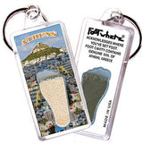 Athens, Greece FootWhere® Souvenir Key Chain. Made in USA-FootWhere® Souvenirs